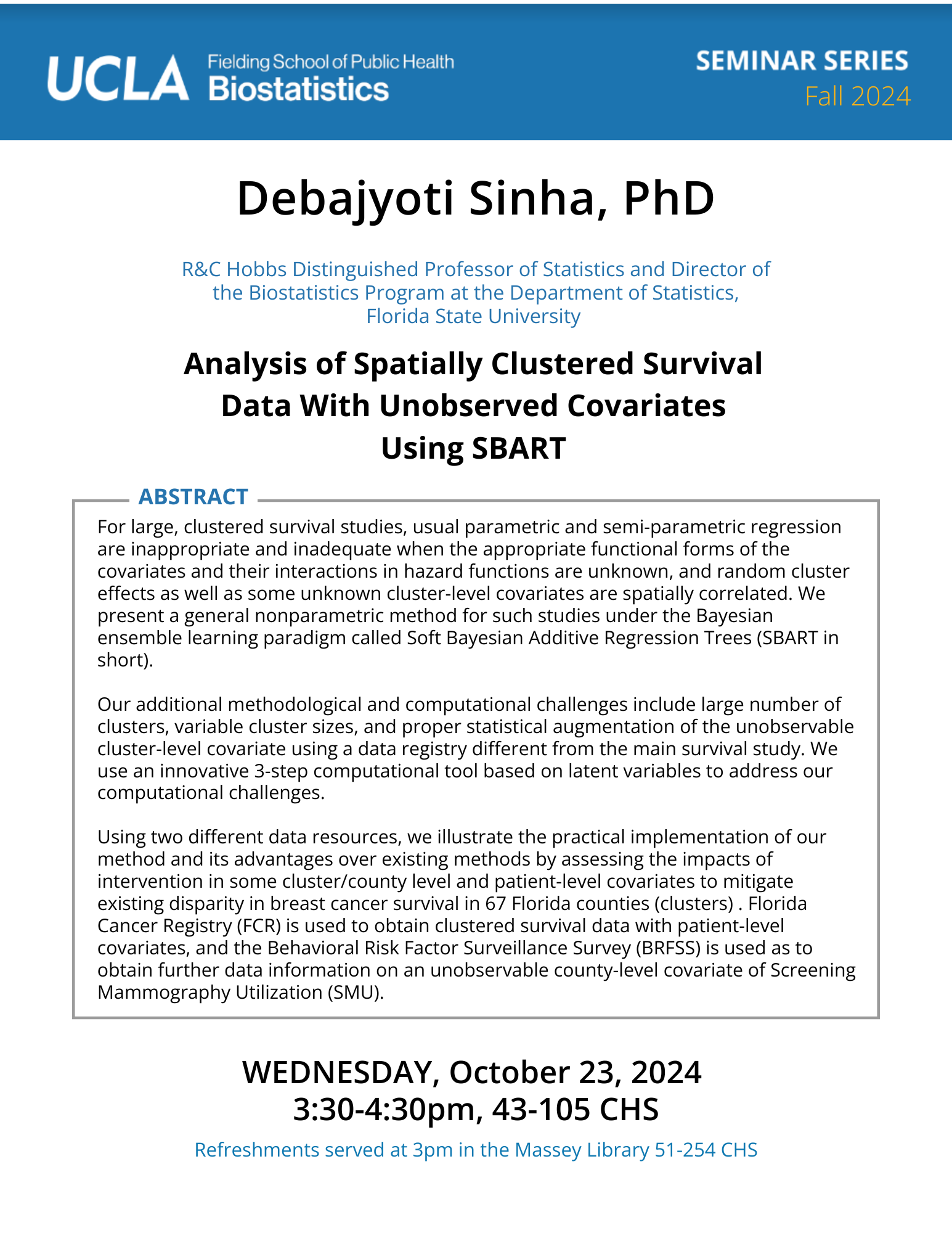 Debajyoti Sinha Seminar Flyer 10-23-24