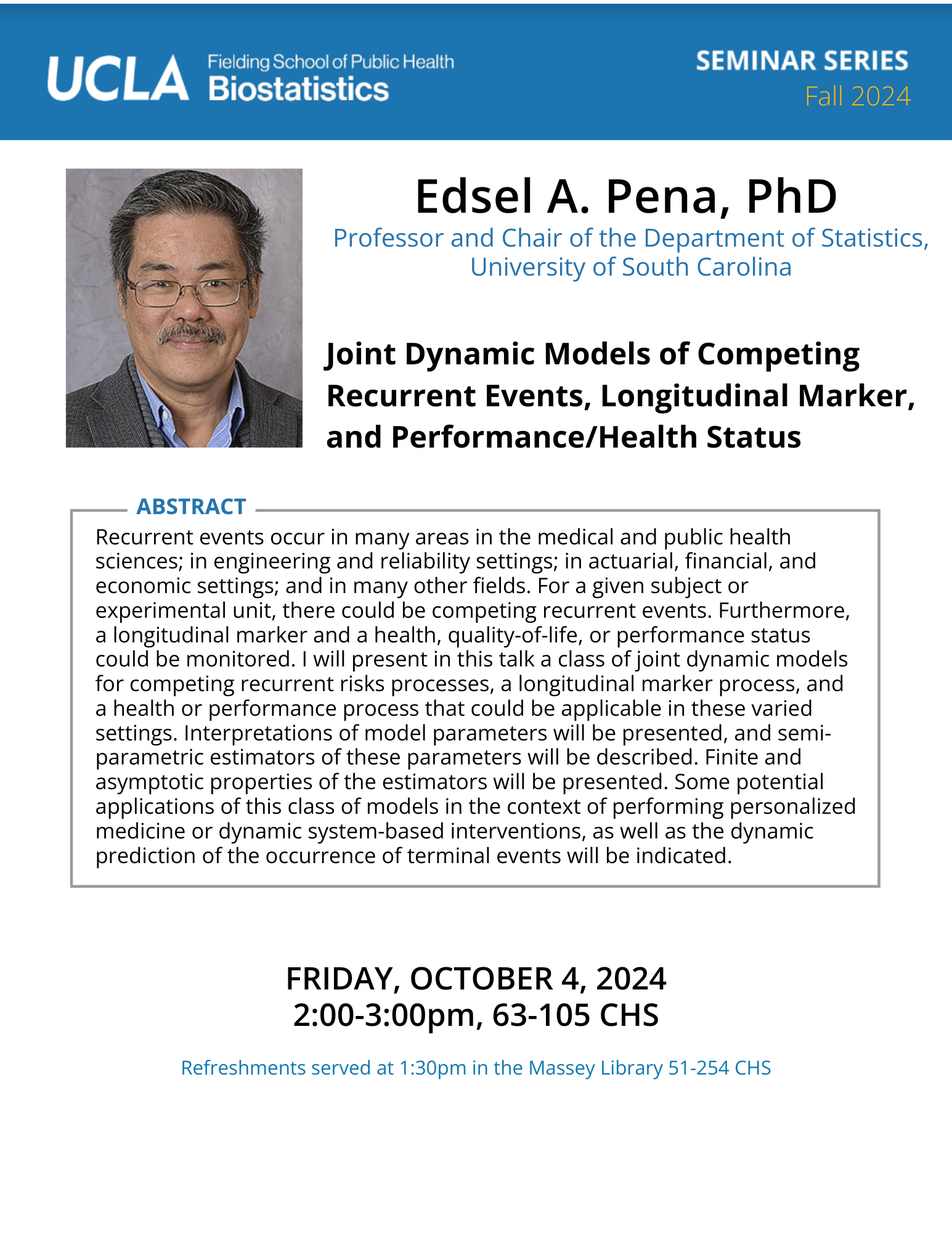 Edsel Pena Seminar Flyer 10-4-24