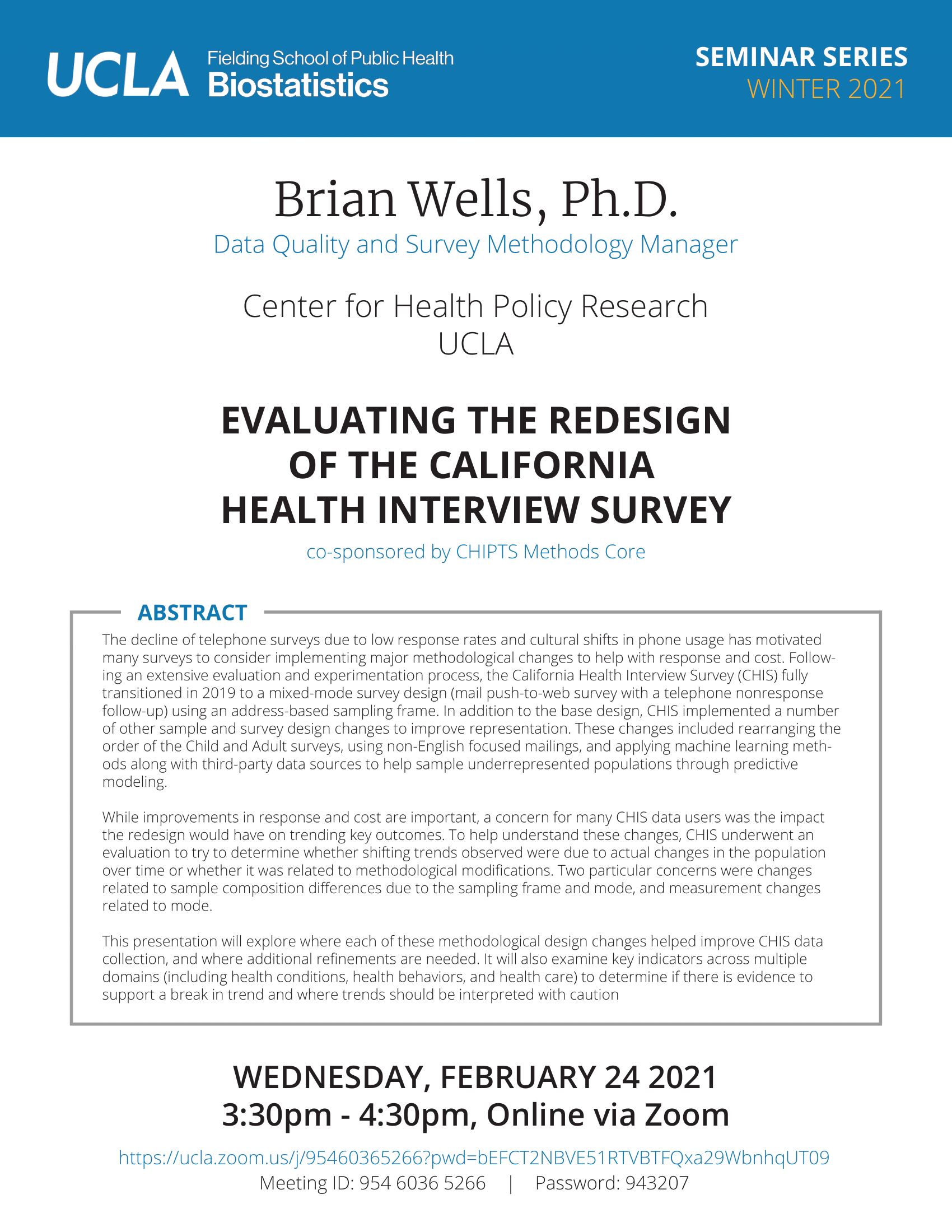 Brian Wells Seminar Flyer 2-24-21