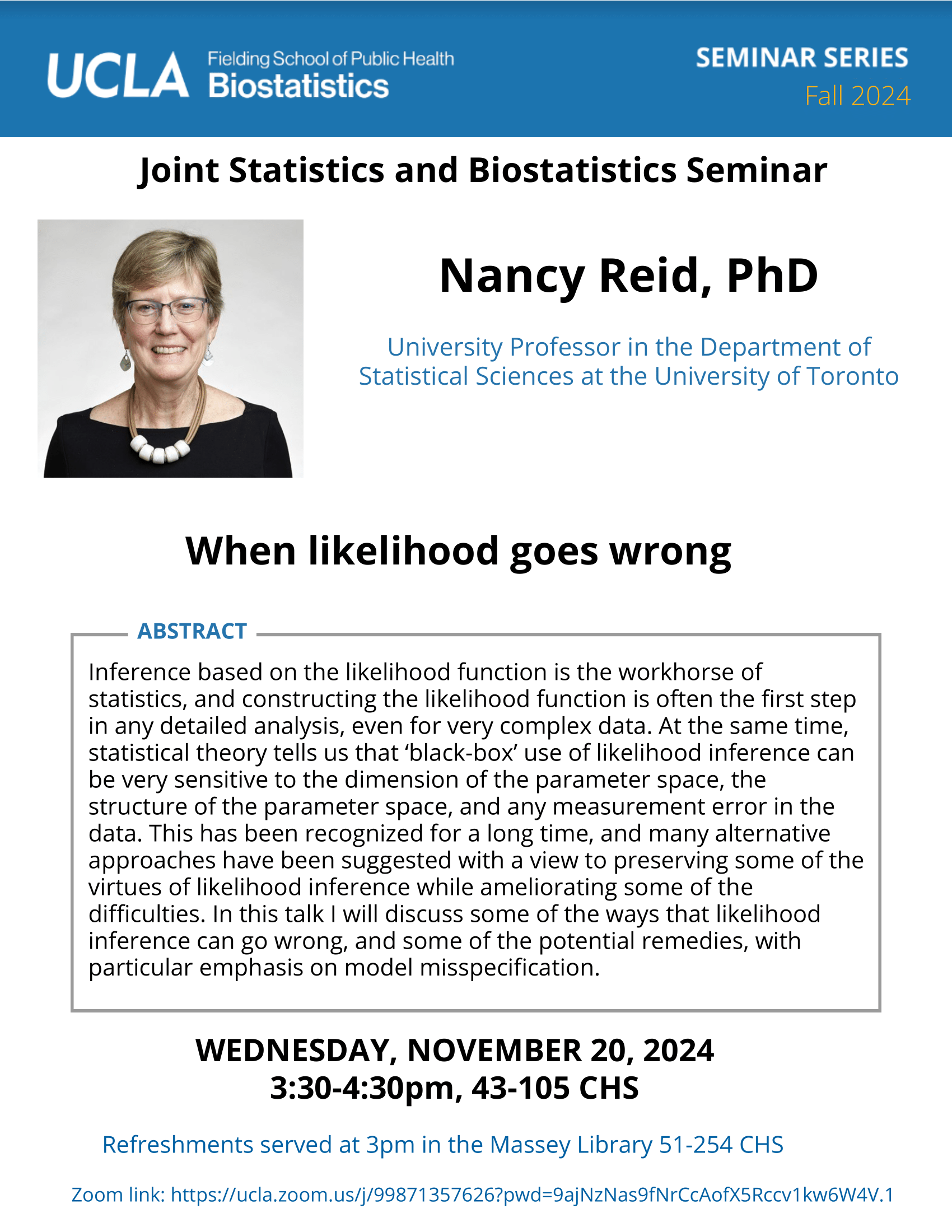 Nancy Reid Seminar Flyer 11-20-24