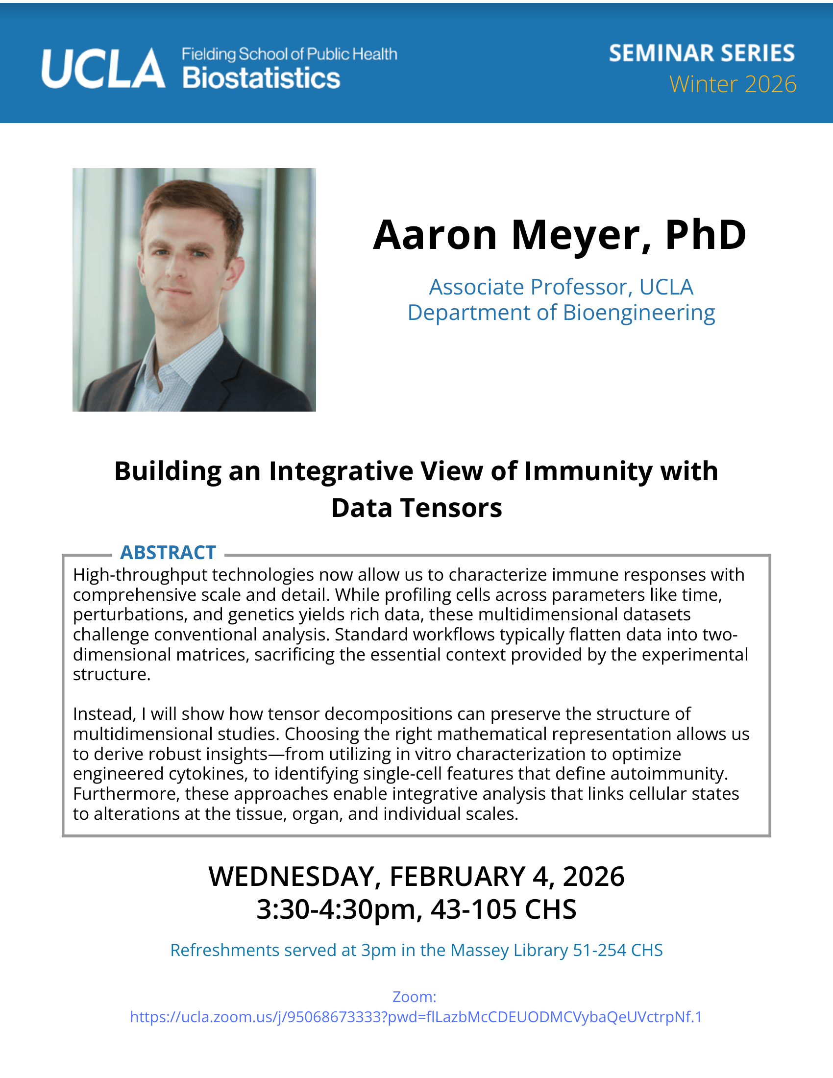 Aaron Meyer Seminar Flyer 2-4-26