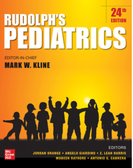 Book cover: Rudolph's Pediatrics, 24th Edition