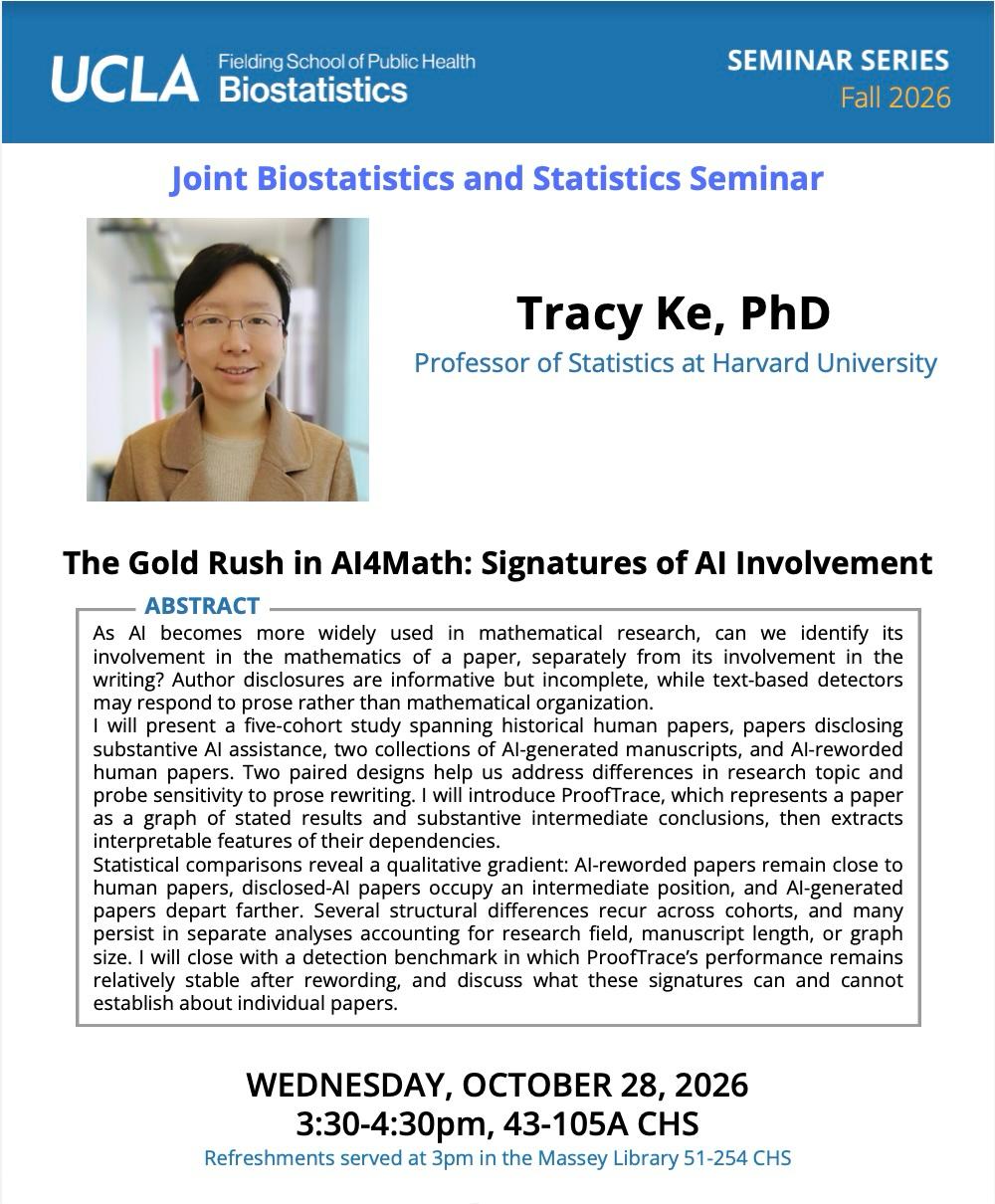 Tracy Ke - Seminar