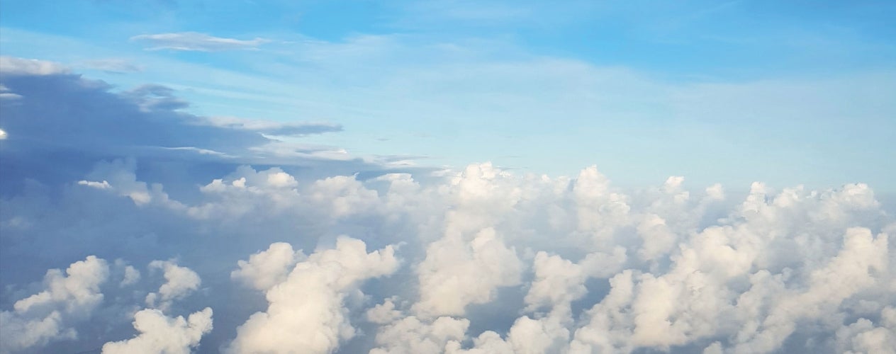 Blue sky with clouds