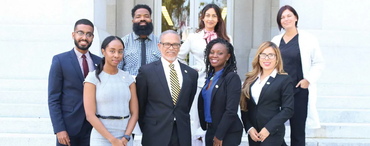 Dr. David Carlisle with students