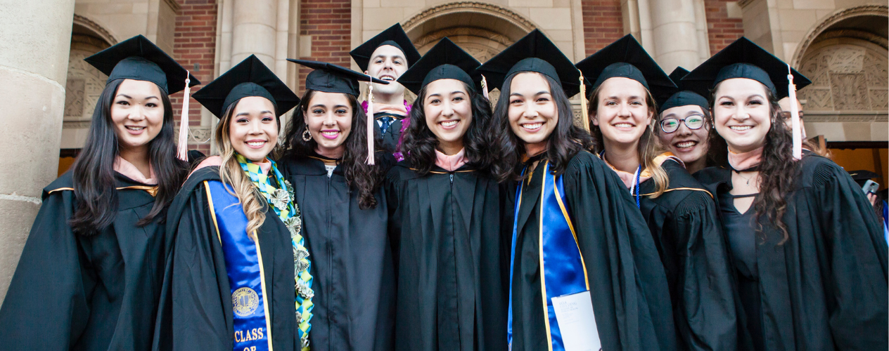 graduates in front of royce hall