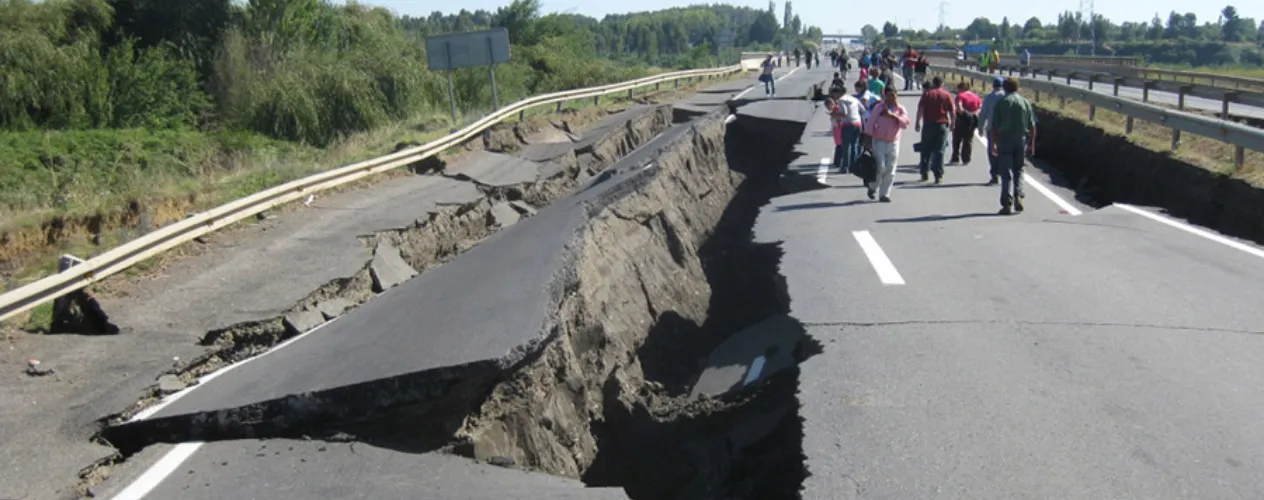 broken street