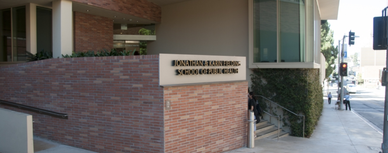 UCLA FSPH entrance sign