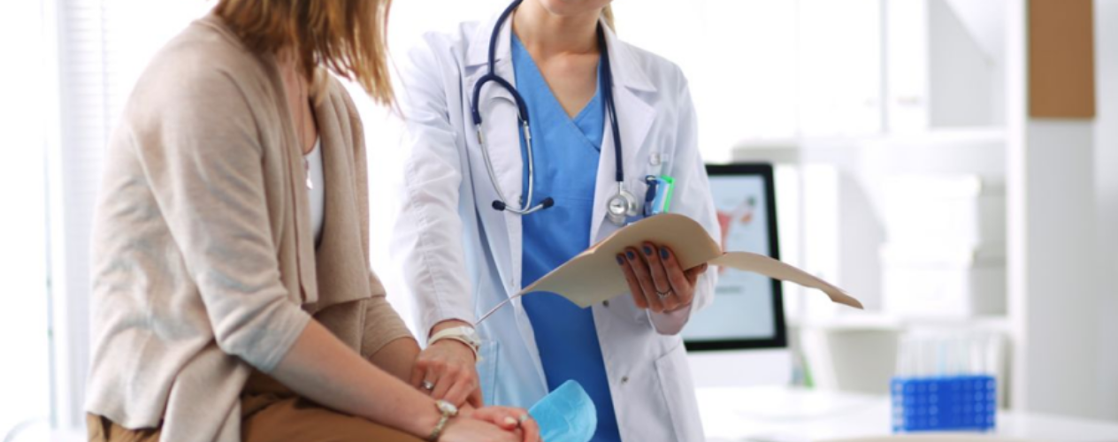 doctor comforting a patient