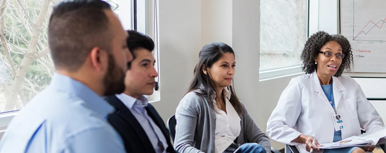 people in a meeting