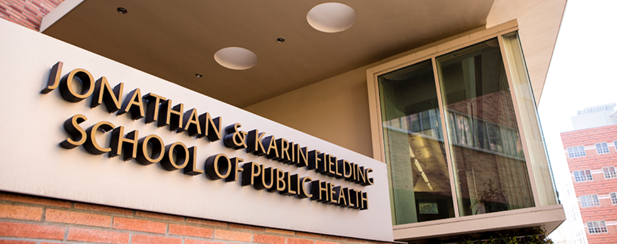 UCLA FSPH entrance sign