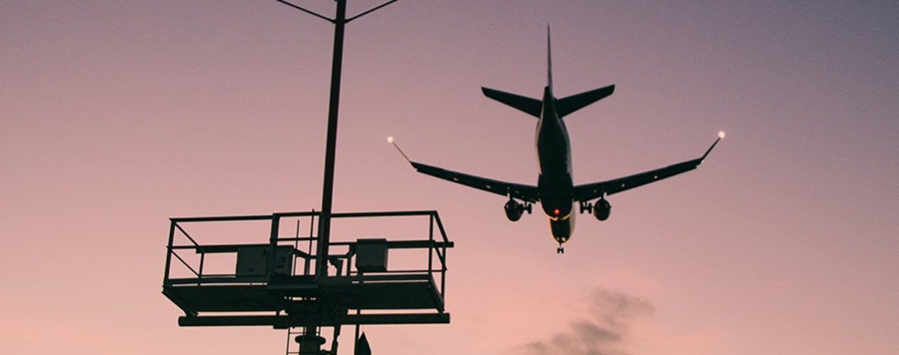 plane flying overhead