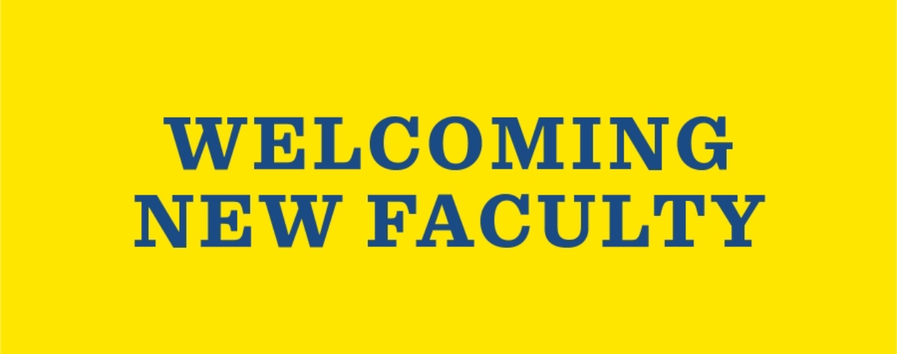 welcoming new faculty