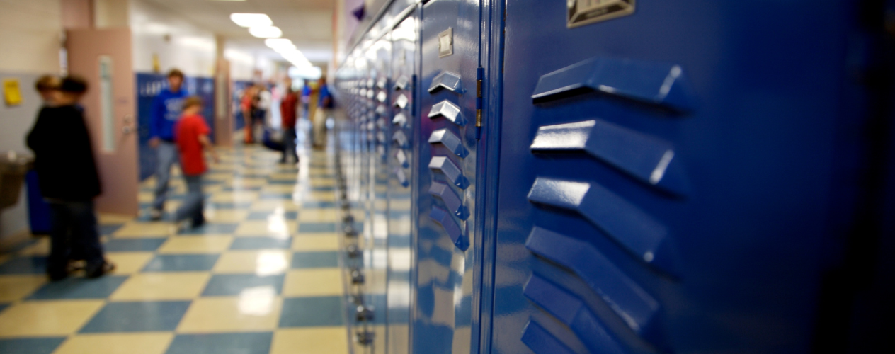 high school hallway