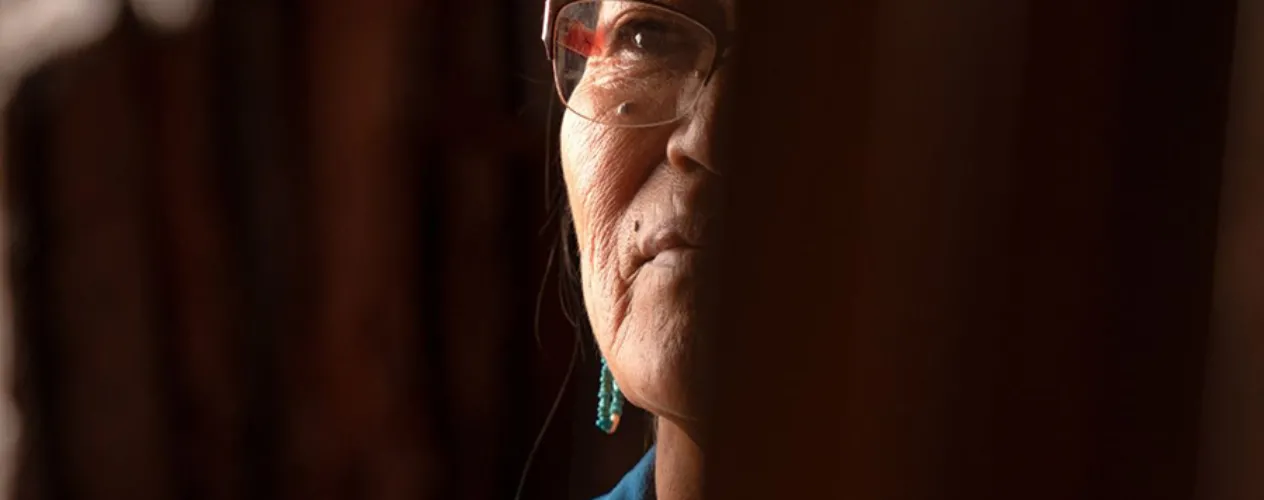 side profile silhouette of a person