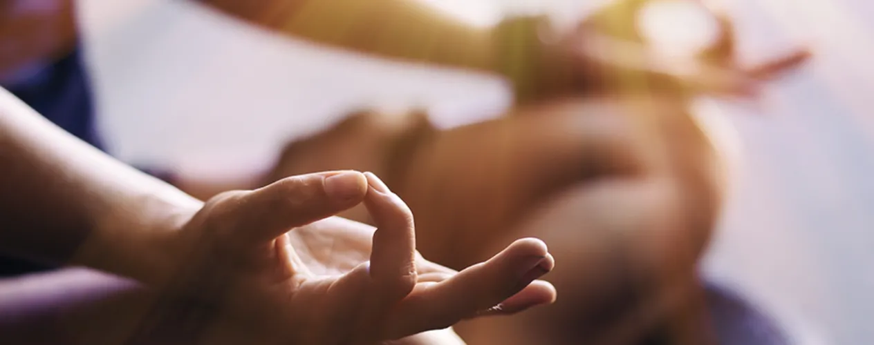 person meditating