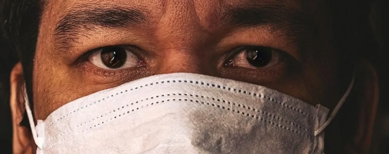 close-up of face