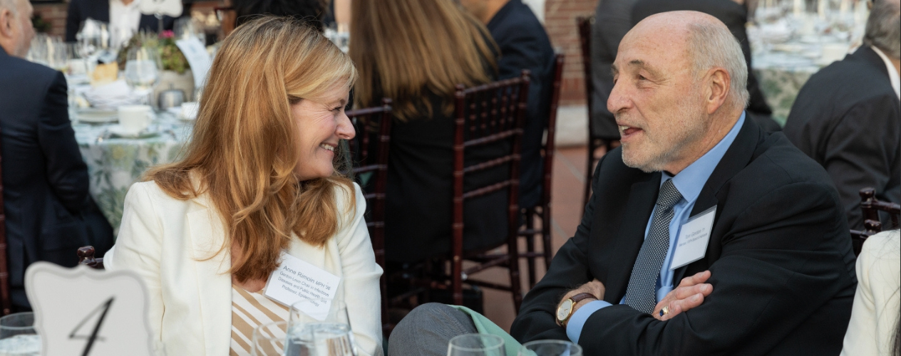 Dr. Anne Rimoin (left) with Tom Gordon (right)