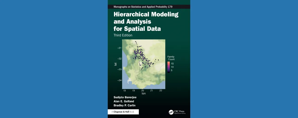 Third edition of “Hierarchical Modeling and Analysis for Spatial Data,” co-written by UCLA Fielding’s Dr. Sudipto Banerjee, is now available.