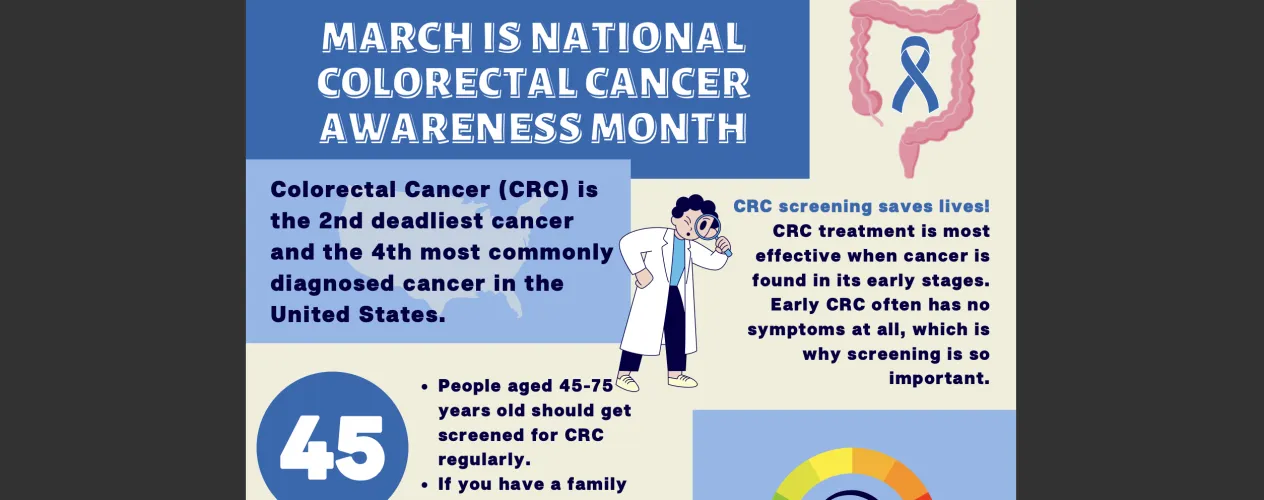 Faculty and staff at the UCLA Fielding School of Public Health are using national Colorectal Cancer Awareness Month to urge the public to be aware of the risks of colorectal cancer and understand that early diagnosis is important. 