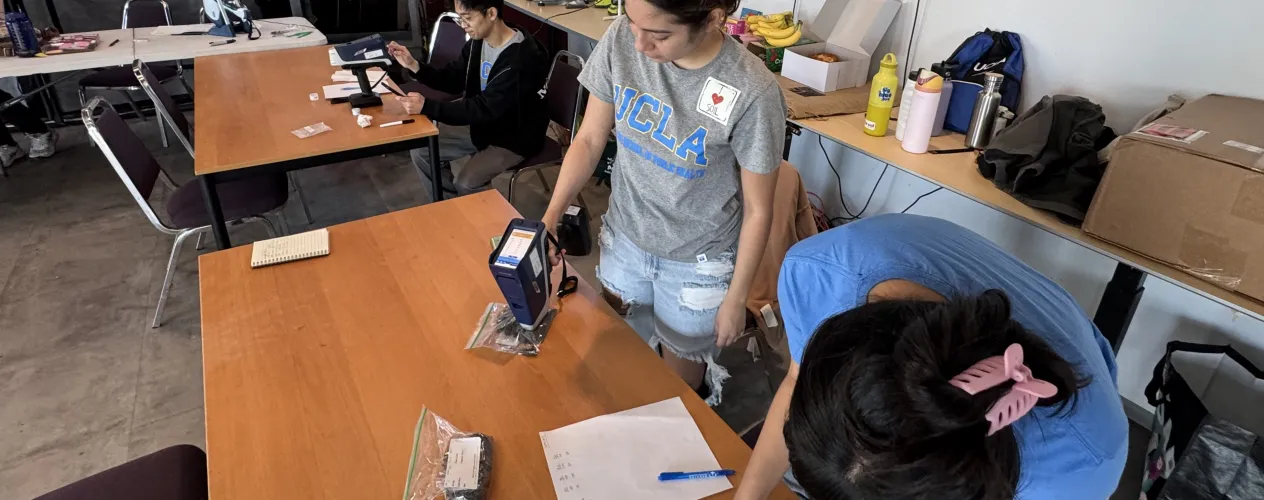 UCLA researchers and local partners host clean soil event at Watts community garden