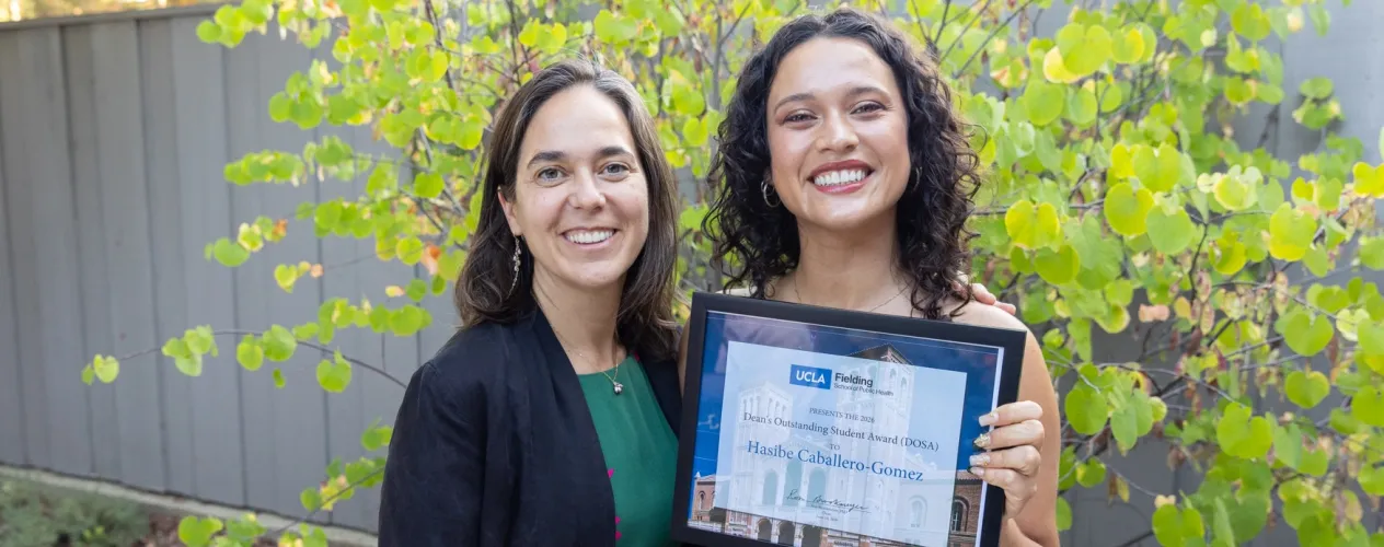 UCLA Fielding School of Public Health graduate Hasibe Caballero-Gomez receives Outstanding Student Award