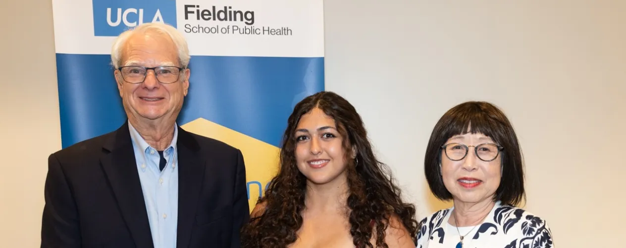 UCLA Fielding School of Public Health student Nadeen Heyari receives Academic Excellence Award