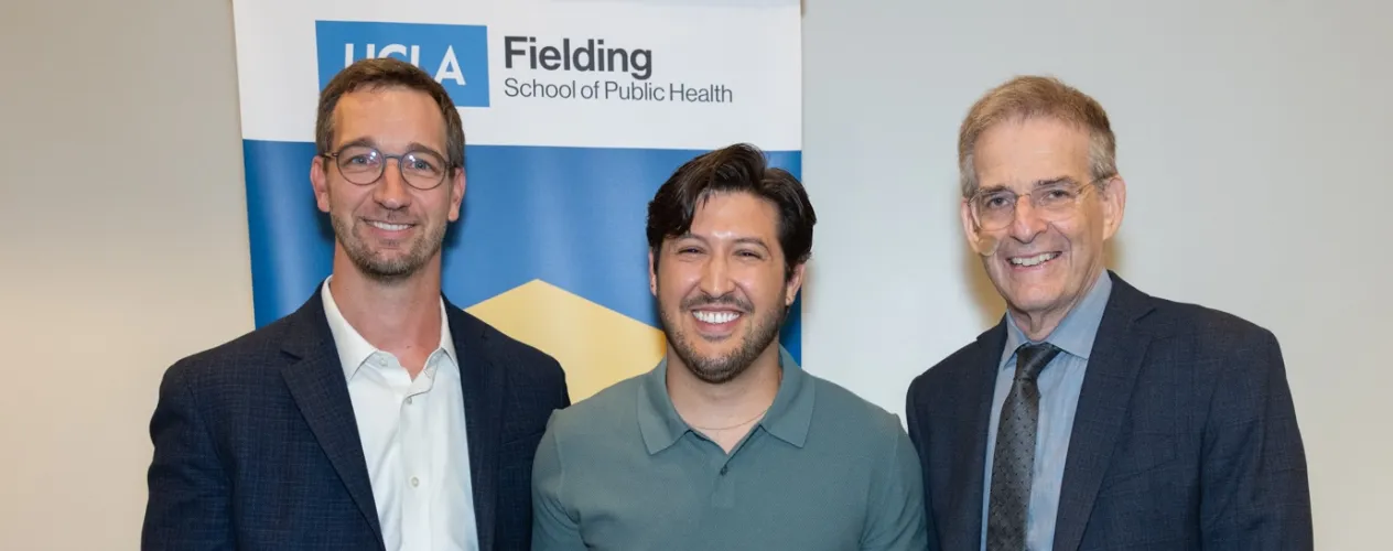 UCLA Fielding School of Public Health student Dillon Trujillo receives Outstanding Student Award