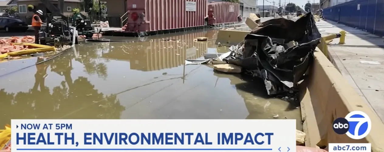 KABC-TV | "UCLA Researchers race to uncover environmental impact of Boyle Heights warehouse fire"