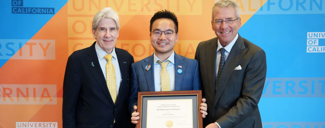 UCLA Fielding graduate student Jack Feng has been recognized for his leadership and advocacy.