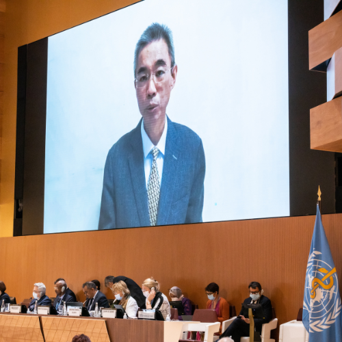 Dr. Zunyou Wu at the 75th World Health Assembly