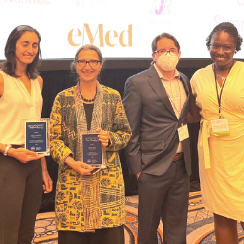 Dr. Beate Ritz with her fellow Society for Epidemiologic Research’s award recipients