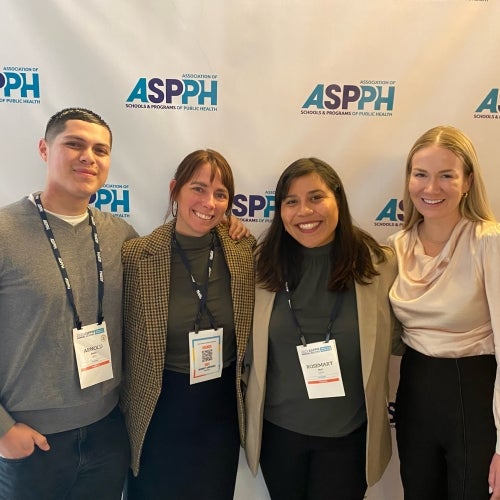 students and staff at ASPPH