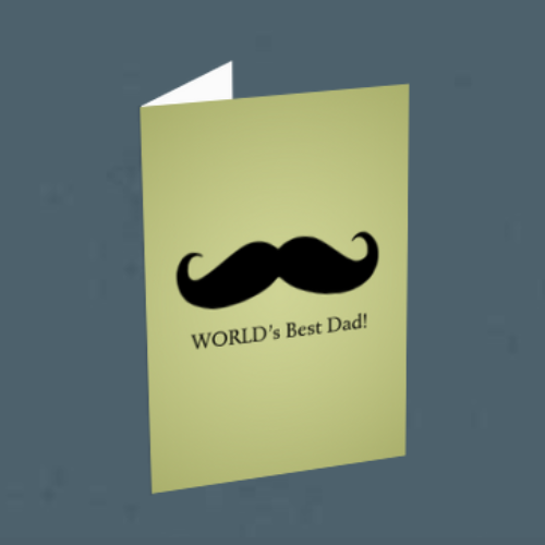 Father's Day greeting cards that highlight gender inequality experienced by fathers.
