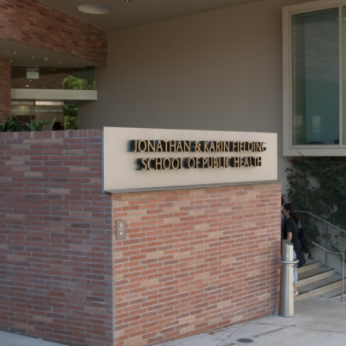 UCLA FSPH entrance sign