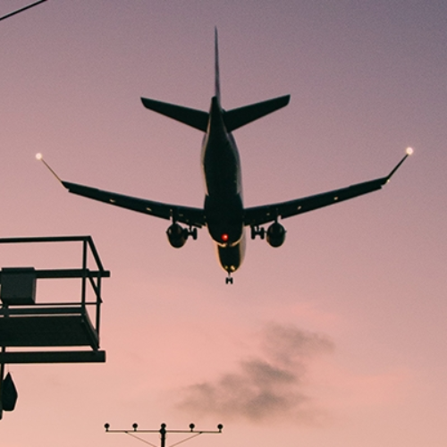 plane flying overhead