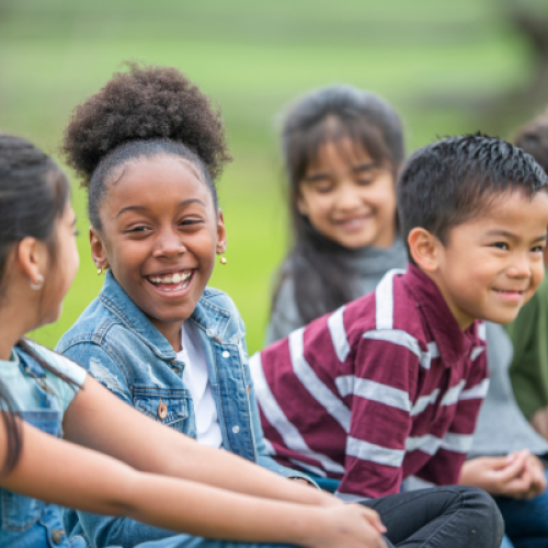 children smiling