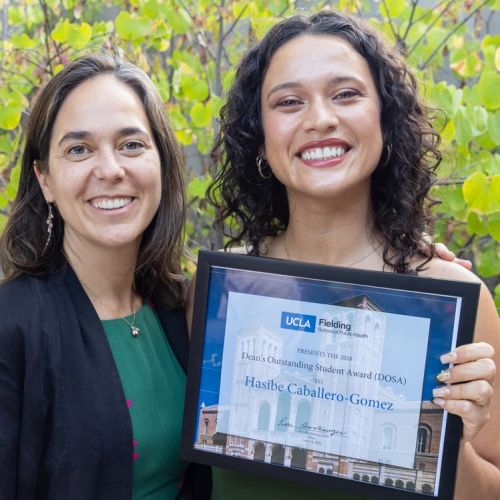 UCLA Fielding School of Public Health graduate Hasibe Caballero-Gomez receives Outstanding Student Award
