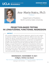 Ana-Maria Staicu Seminar Flyer 11-10-21
