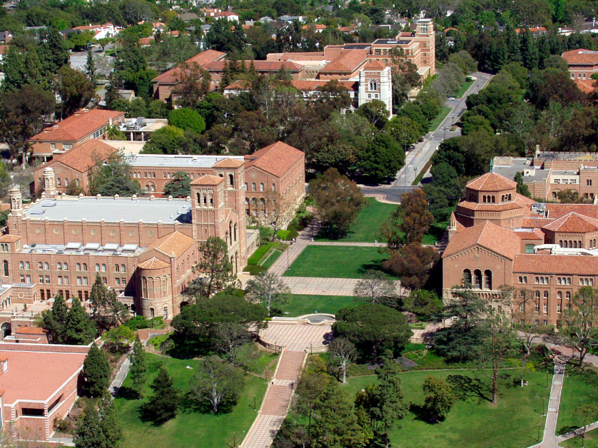aerial image of UCLA campus