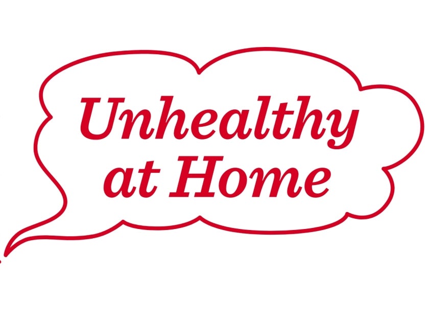 Unhealthy at home graphic