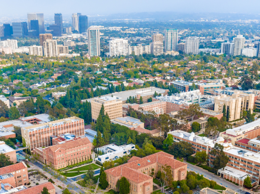 UCLA campus aerial photo