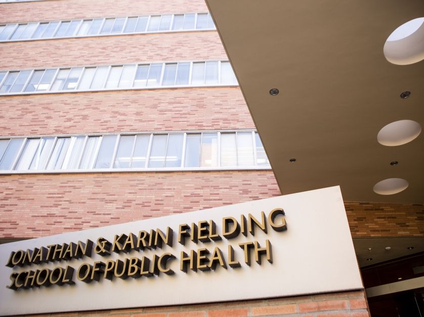 UCLA FSPH building exterior (sign view)