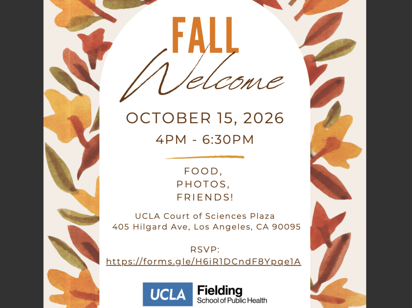 UCLA Fielding Fall Welcome event