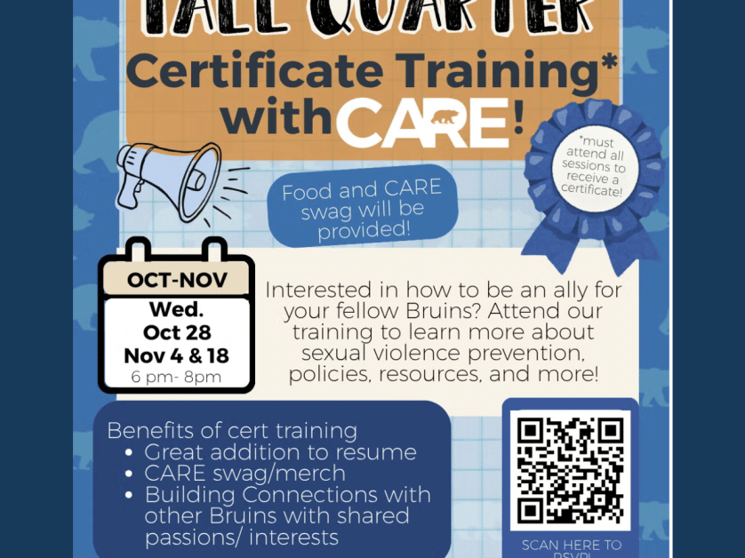 Campus Advocacy Resources & Education (CARE) Fall Quarter Training