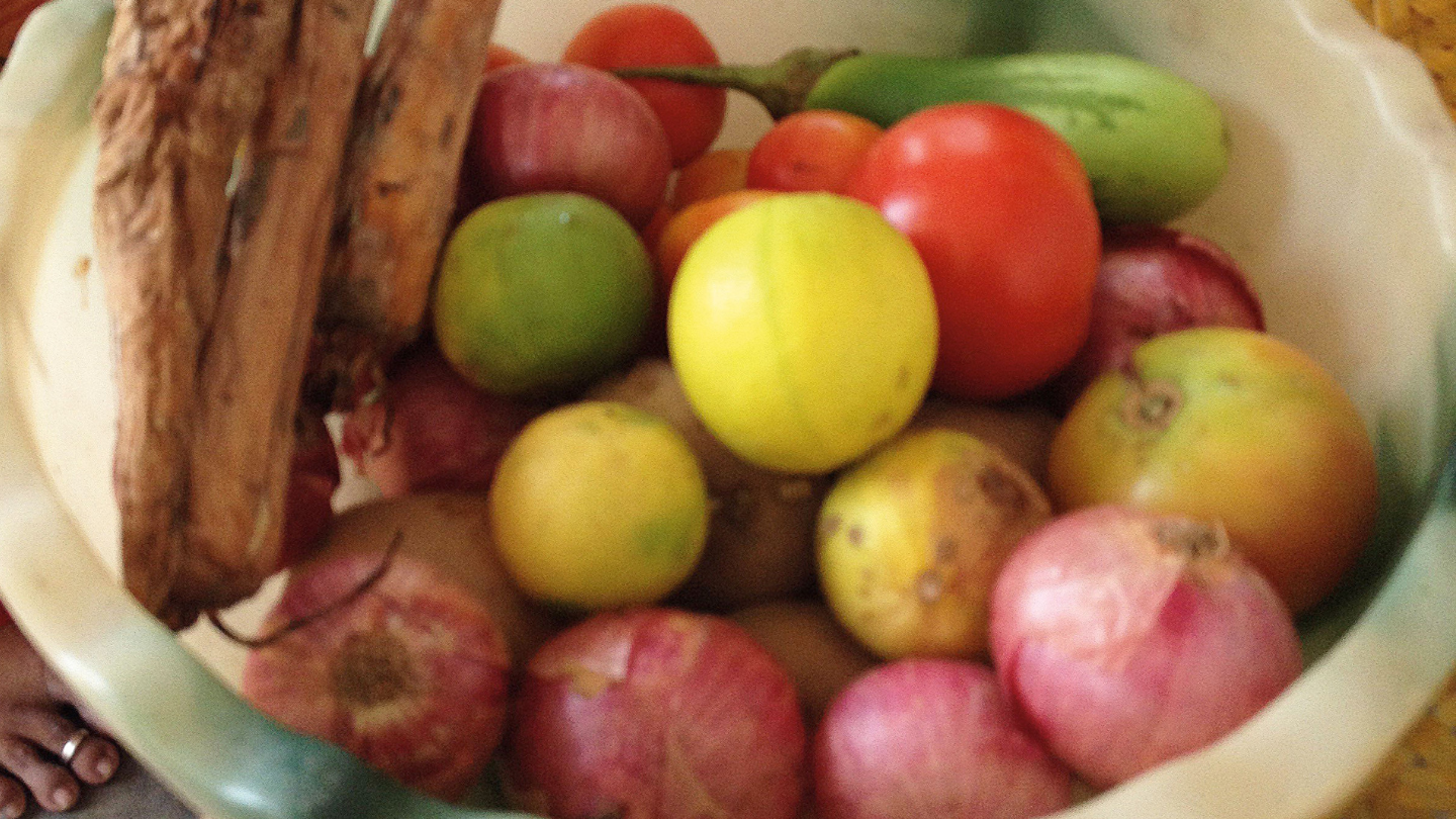 Bowl of fruits and veggies