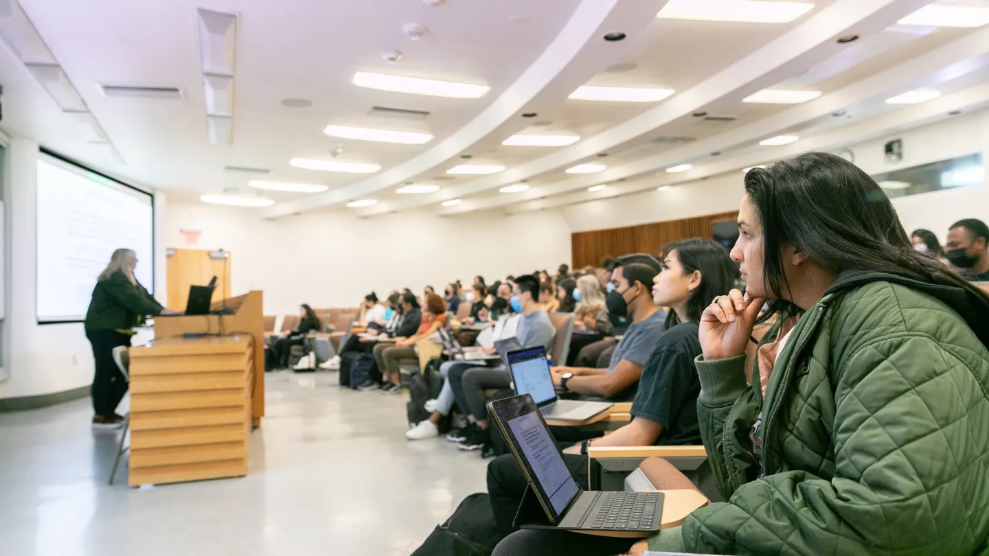 students in lecture hall