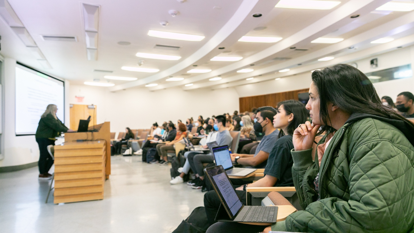 students in lecture hall