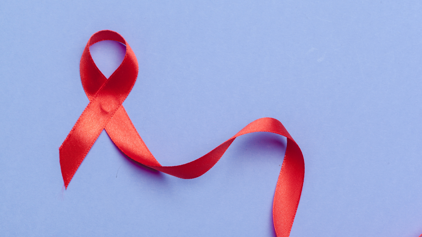 red ribbon representing AIDS