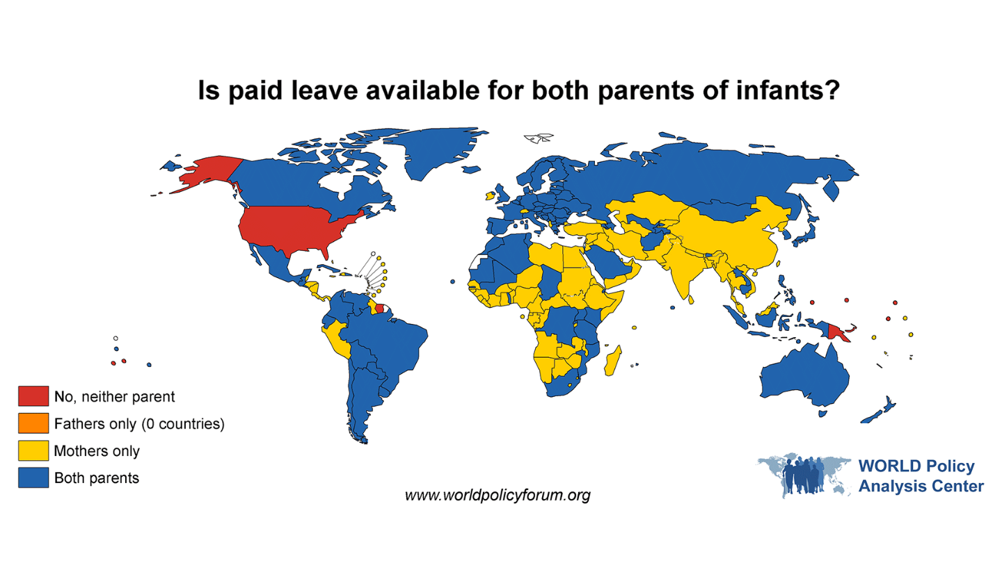 WORLD Paid Leave Policies Map